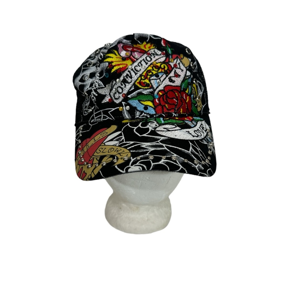 Funk Jeans Embroidered Conviction Tattoo Style Trucker Mesh Back Hat